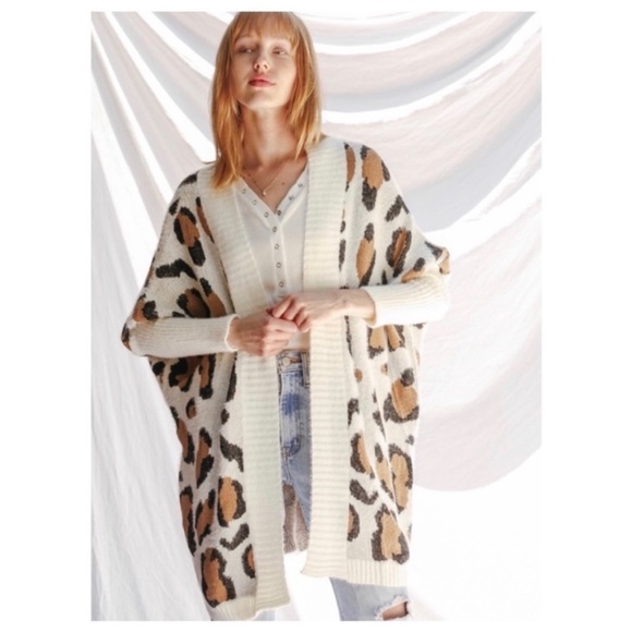 Sweaters - NWT Long Leopard Print Cardigan Super Soft And Trendy